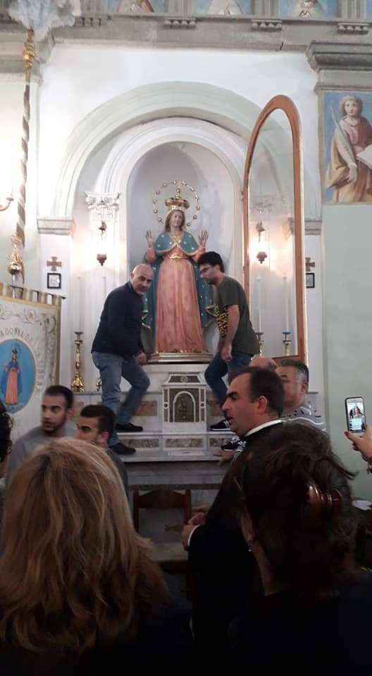 INIZIANO I FESTEGGIAMENTI AL CIERCO INTRONIZZAZIONE DELLA STATUA DELLA MADONNA DELLA LIBERA