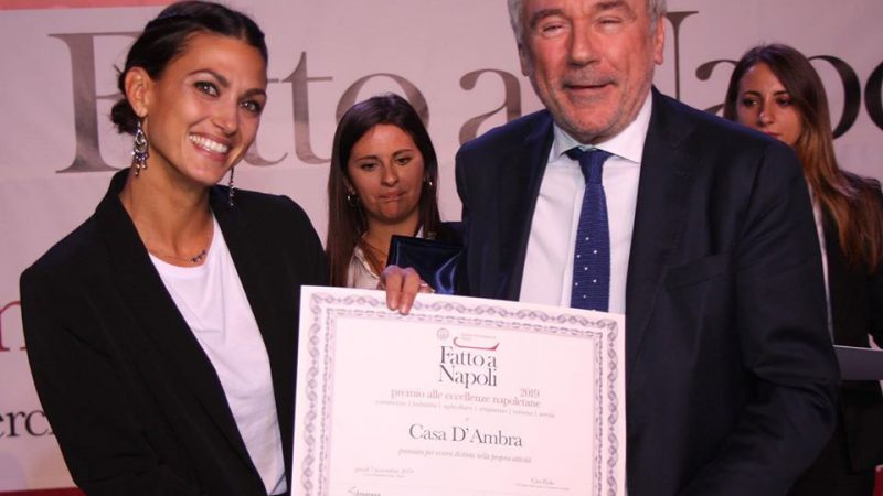 CASA D’AMBRA È STATA PREMIATA DAL VICE SINDACO DI NAPOLI