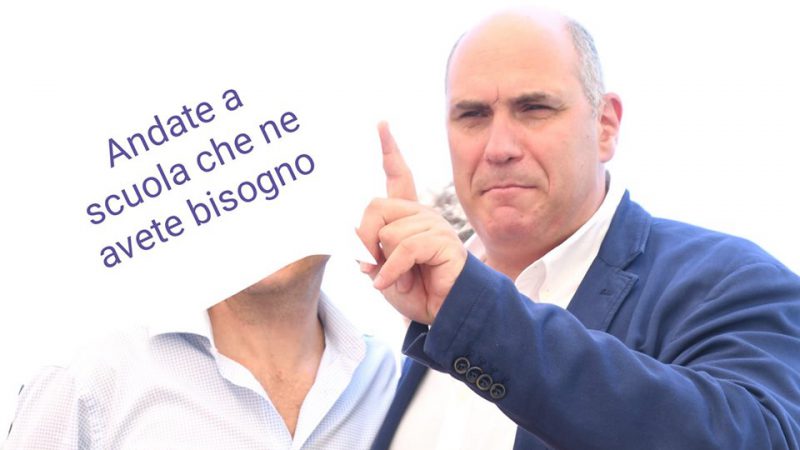 GLI STUDENTI DI ISCHIA CHIEDONO LA CHIUSURA DELLE SCUOLE ENZO FERRANDINO: MOLTI DI VOI NON SANNO SCRIVERE, È MEGLIO CHE ANDIATE A SCUOLA, NE AVETE BISOGNO