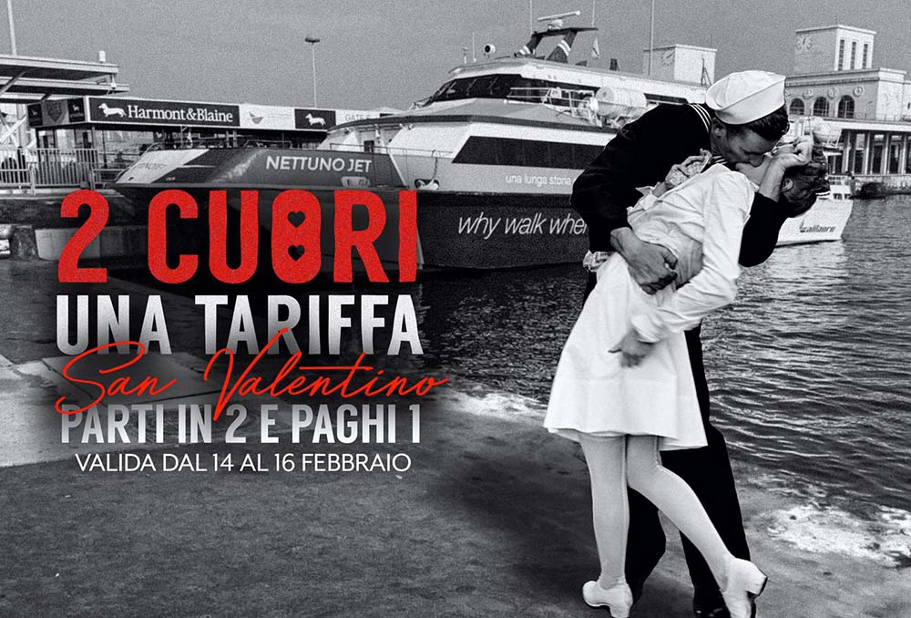 San Valentino e Alilauro, due cuori e una tariffa: viaggiare per Ischia costa la metà