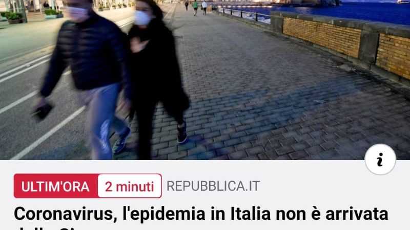 Repubblica.it: «Foto di Napoli su articolo riguardo Codogno. Errore o casualità?»