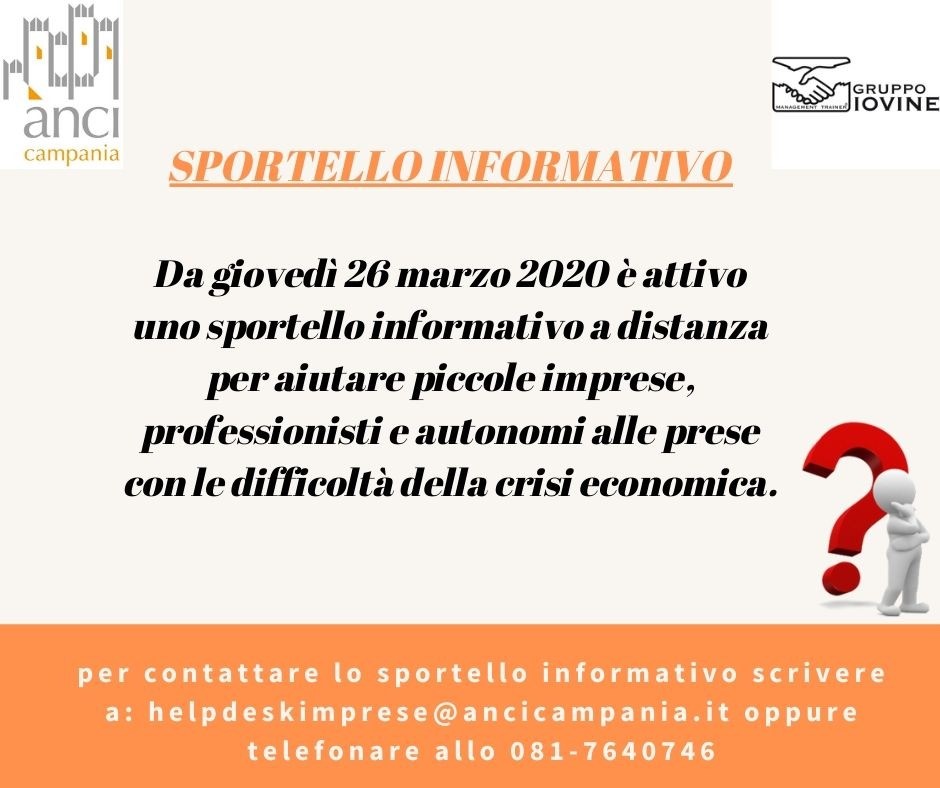 Nasce lo Sportello Informativo per Imprese, Professionisti e Partite Iva