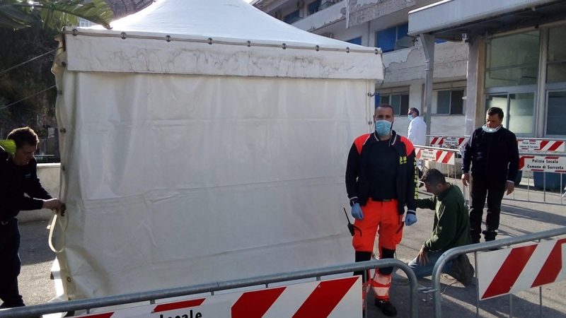 Emergenza coronavirus. Donato all’ospedale di Sorrento un modulo per i controlli