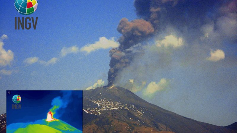 Etna. Attività vulcanica del 19 aprile 2020