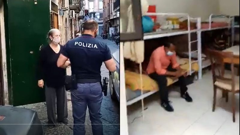 «Sono la mamma di Borrelli». E dal “basso” dormitorio per extracomunitari arriva il video