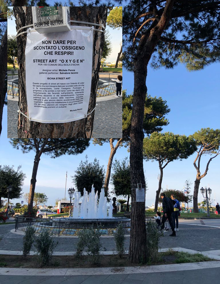 Continua la protesta del gallerista foriano, Salavatore Iacono. Non dare per scontato l’ossigeno che respiriamo