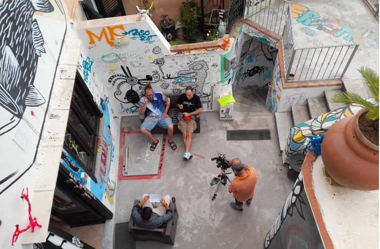Samuele Vesuvio e ITTO alla Ischia Street Art Gallery (VIDEO)