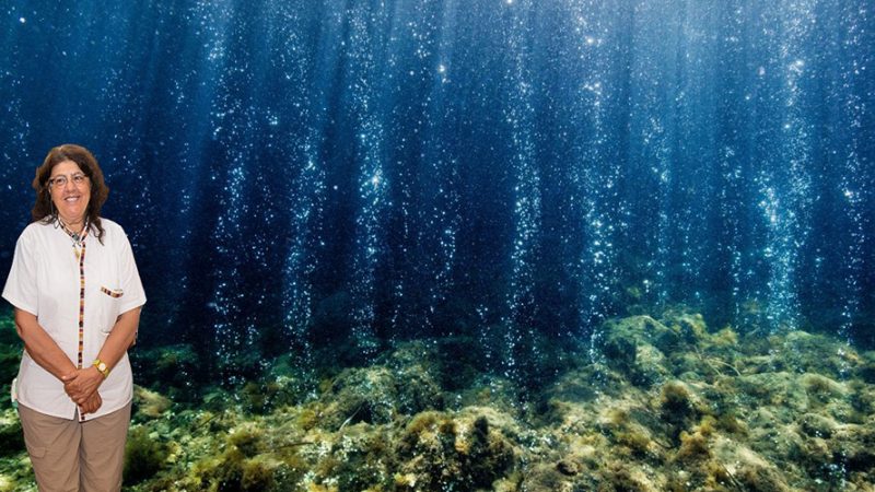 Cristina Gambi: “Le bollicine sotto il Castello  ci danno informazioni sui mari del mondo”