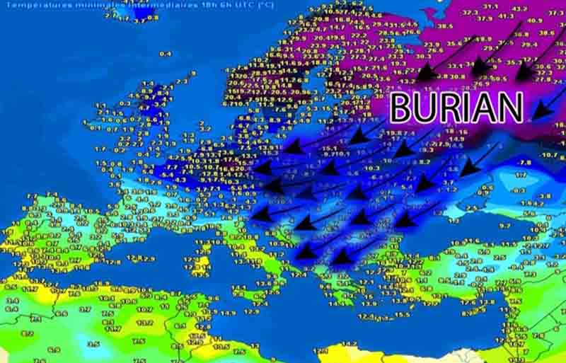 L’Italia nella morsa del freddo, forse come nel 1985
