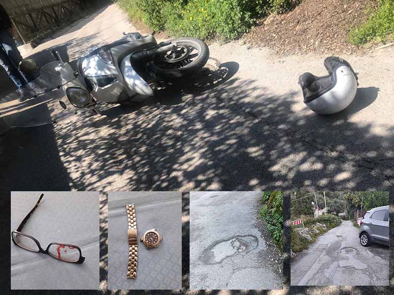 Forio: “Mio fratello ha rischiato di morire”, le strade sono piene di buche