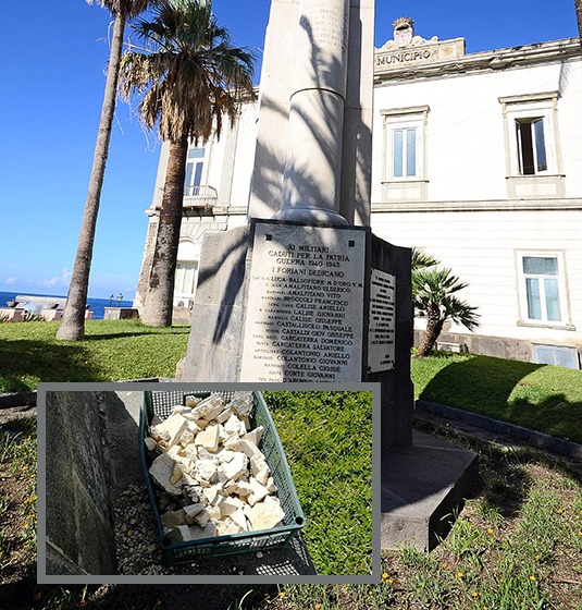 Monumento dei caduti in guerra. Del Deo: “Ricordiamo con una lapide Matteo Miotto”