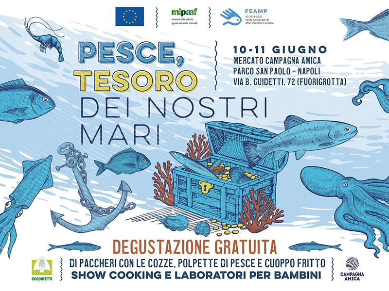 Pesce, tesoro dei nostri mari. Degustazioni gratuite e laboratori a Napoli