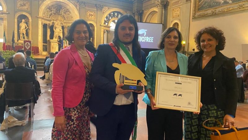 Firenze. Premiazione nazionale Plastic Free ai comuni virtuosi