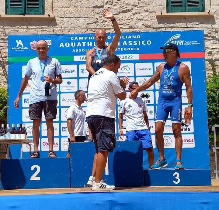 5° titolo italiano di categoria per Elio Buonocore nel campionato italiano di Acquathlon