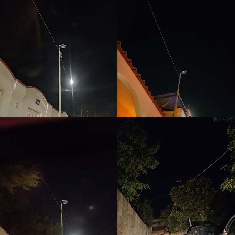 Forio 10 luglio 2022. I lampioni di mezzo paese ancora senza luce