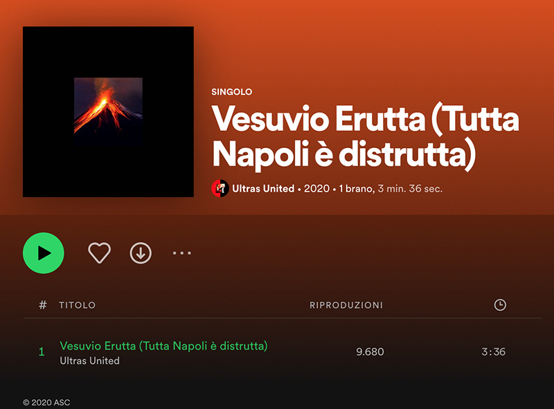 «Vesuvio erutta, tutta Napoli distrutta»: l’oscena canzone su Spotify. Borrelli e Simioli: “va rimossa”