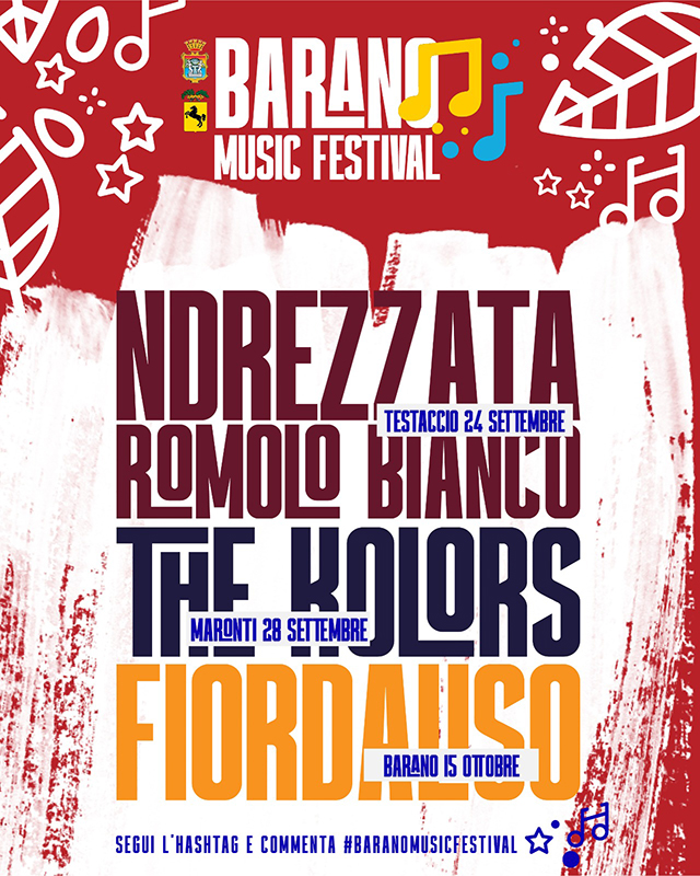 Barano Music Festival, 3 serate per un autunno in musica!