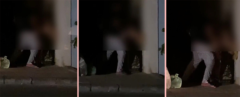 Forio, rapporto sessuale in strada tra immondizia e disinibizione sfrenata