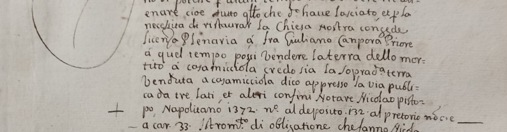 Il toponimo “Casamicciola” nel 1372