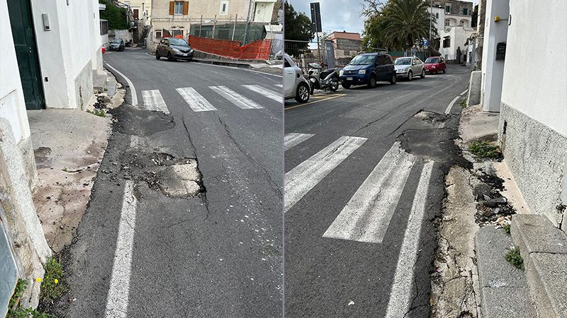 Con la pioggia tornano gli atavici problemi sulle strade di Barano