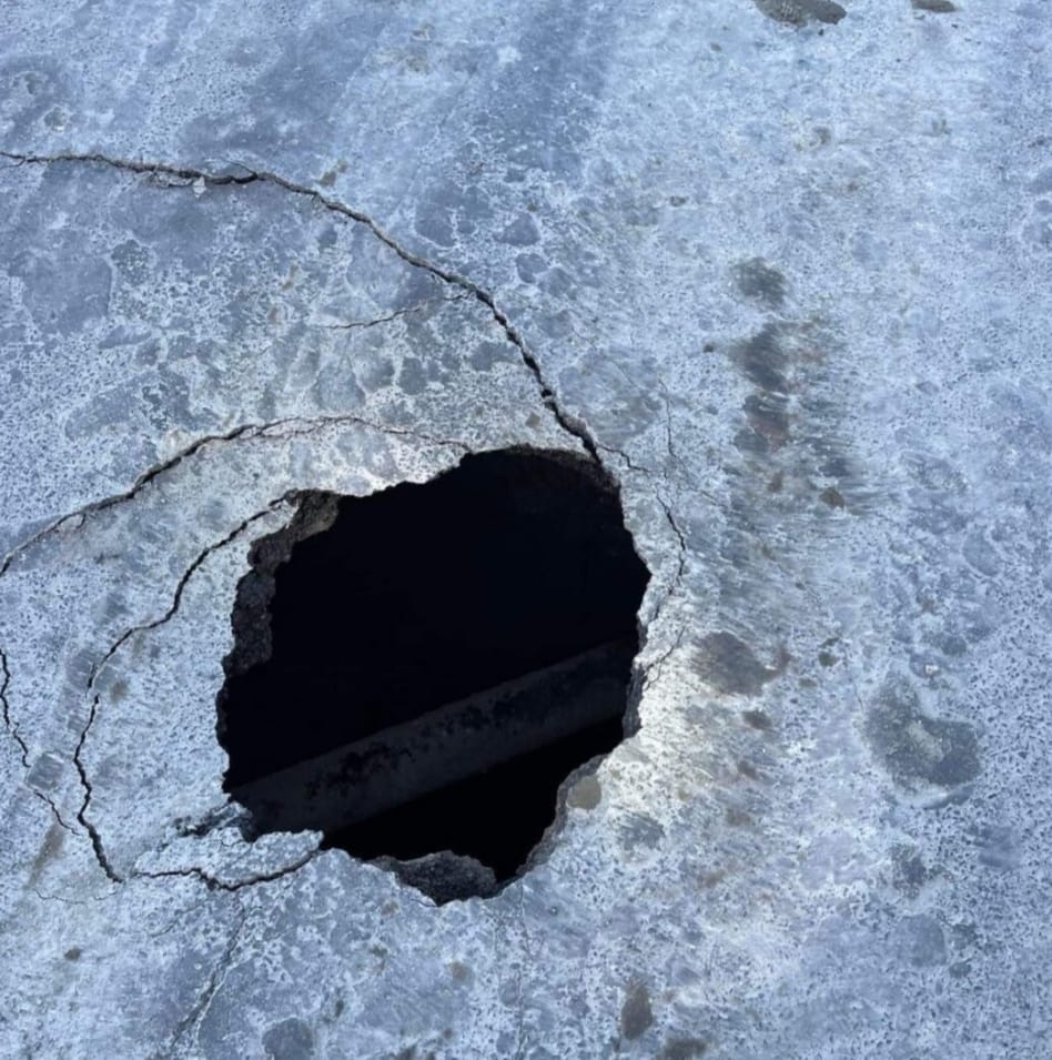 Piccola voragine a Casamicciola all’altezza del Pio Monte della Misericordia