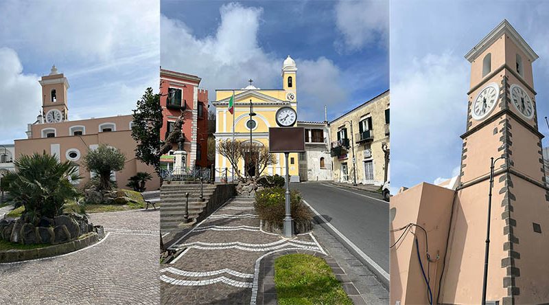 Barano. Cinque orologi in 100 metri, cinque orari diversi