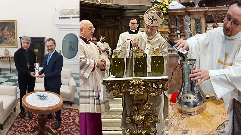 La Polizia di Stato dona a tutte Diocesi italiane un’ampolla di olio proveniente dai terreni di Capaci