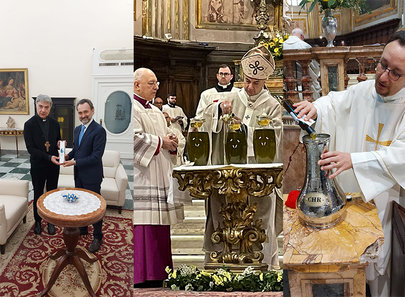 La Polizia di Stato dona a tutte Diocesi italiane un’ampolla di olio proveniente dai terreni di Capaci