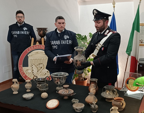 Beni recuperati nell’anno 2022 dai Carabinieri del Nucleo Tutela Patrimonio Culturale (TPC) di Napoli