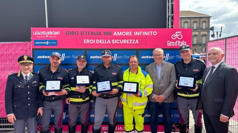 Autostrade per l’Italia e Polizia Stradale: insieme al Giro d’Italia per la XII edizione degli “Eroi della sicurezza”