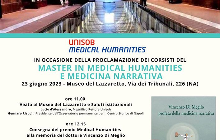 La prima edizione del premio «Medical Humanities» dell’università Suor Orsola Benincasa dedicata alla memoria del dottore Vincenzo Di Meglio