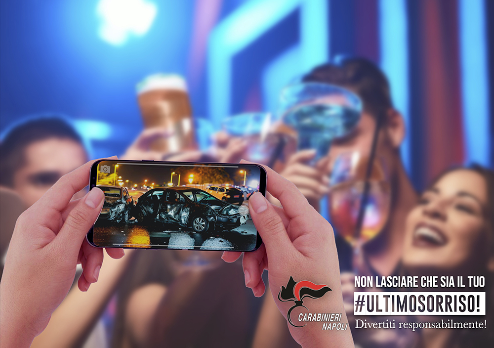 #NonLasciareCheSiaIlTuoUltimoSorriso: Sicurezza stradale, la campagna dei Carabinieri del Comando Provinciale di Napoli (video)