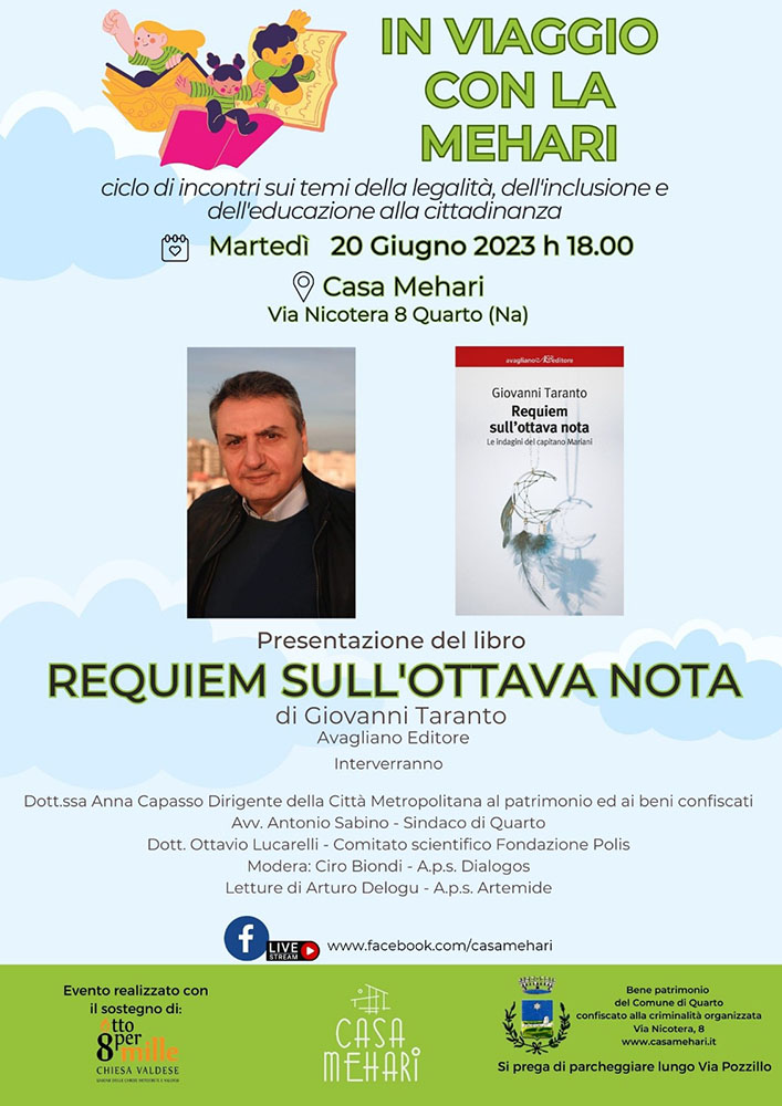 “Requiem sull’ottava nota. Le indagini del capitano Mariani” il libro del giornalista Giovanni Taranto