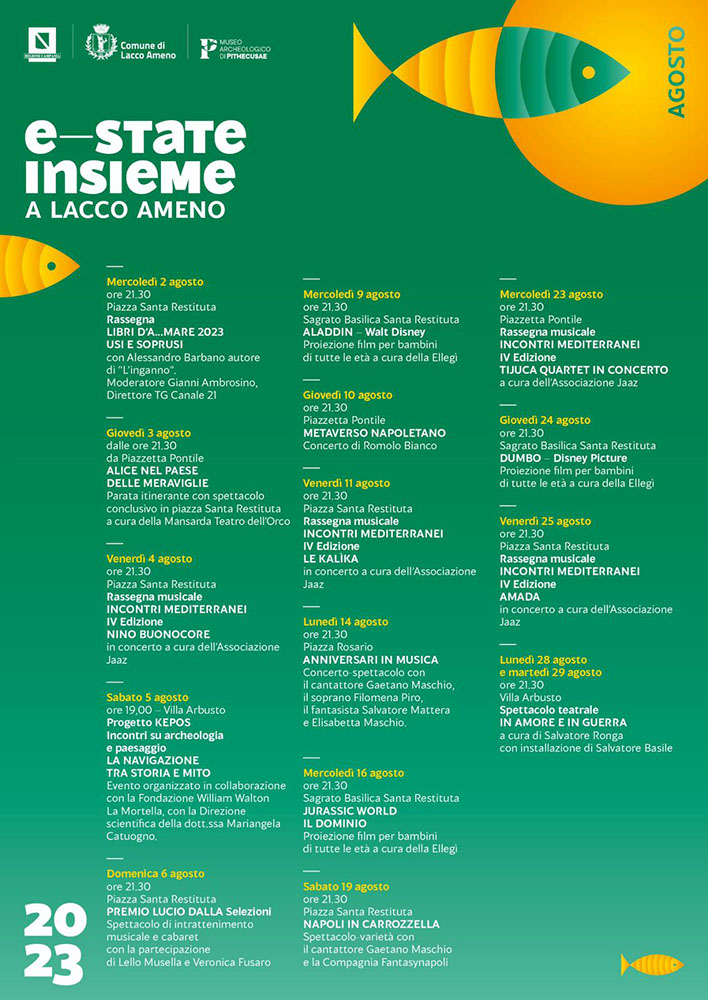 “E-STATE INSIEME A LACCO AMENO”, IN ANTEPRIMA IL CALENDARIO DEGLI EVENTI DEL MESE DI AGOSTO