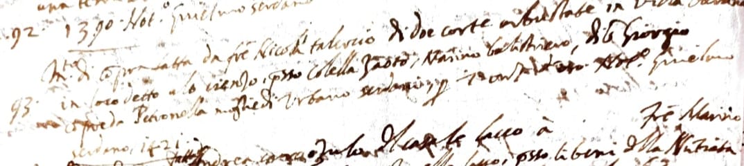 Barano nel Medioevo, la Contrada Tensio o Tenzio, risale almeno al 1421 negli atti scritti