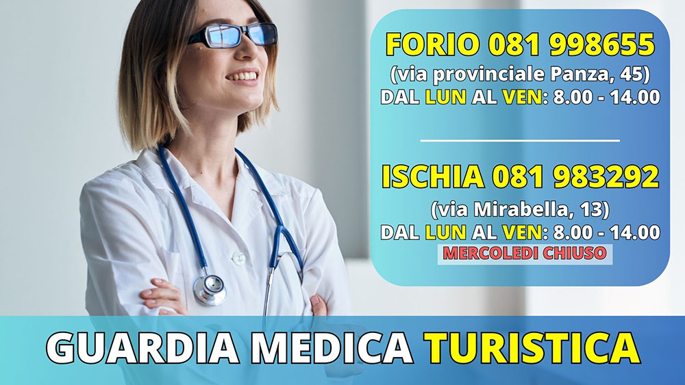 Guardia Medica Turistica, gli orari e gli indirizzi per l’isola d’Ischia