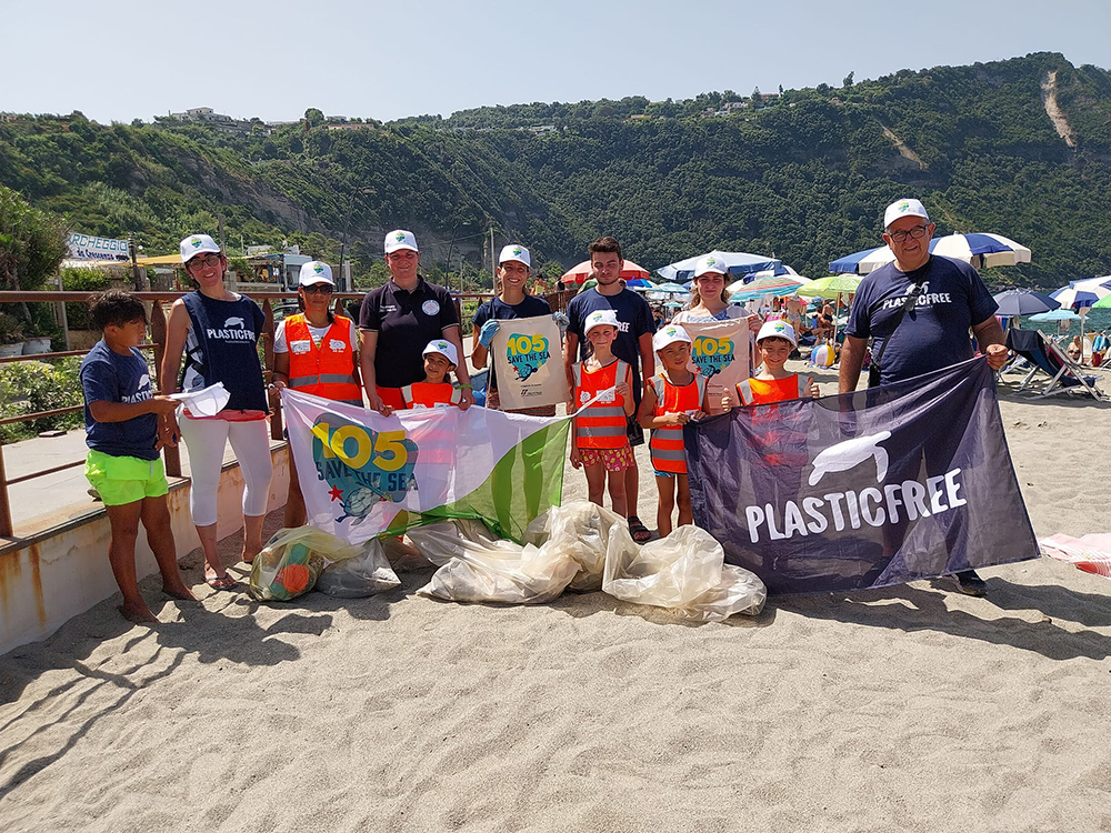 Save the Sea a Citara con Plastic Free e la collaborazione di Radio105 e TrenItalia (video)