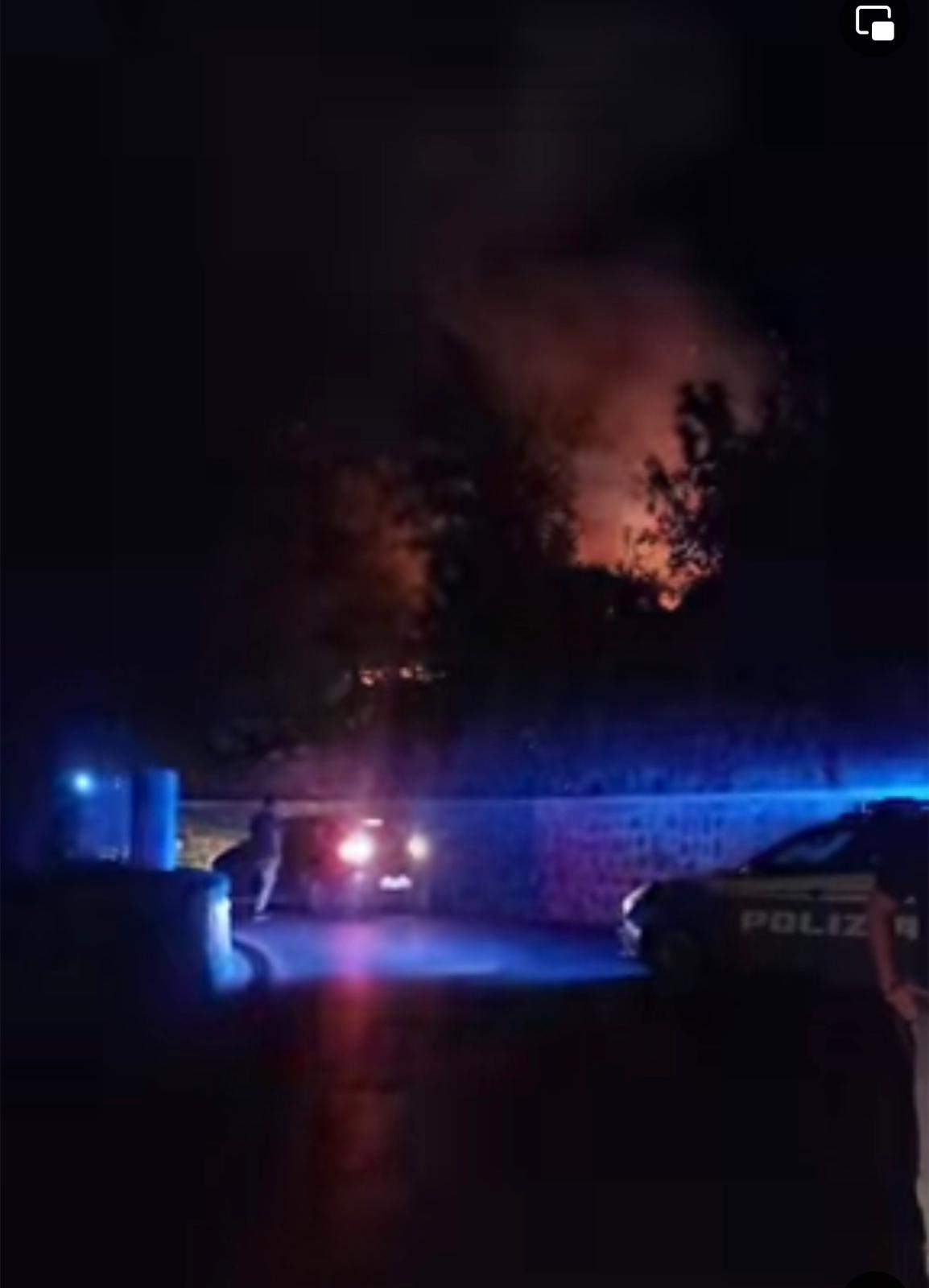 TANTA PAURA QUESTA NOTTE PER L’INCENDIO A BUONOPANE DI ORIGINE QUASI CERTAMENTE DOLOSA