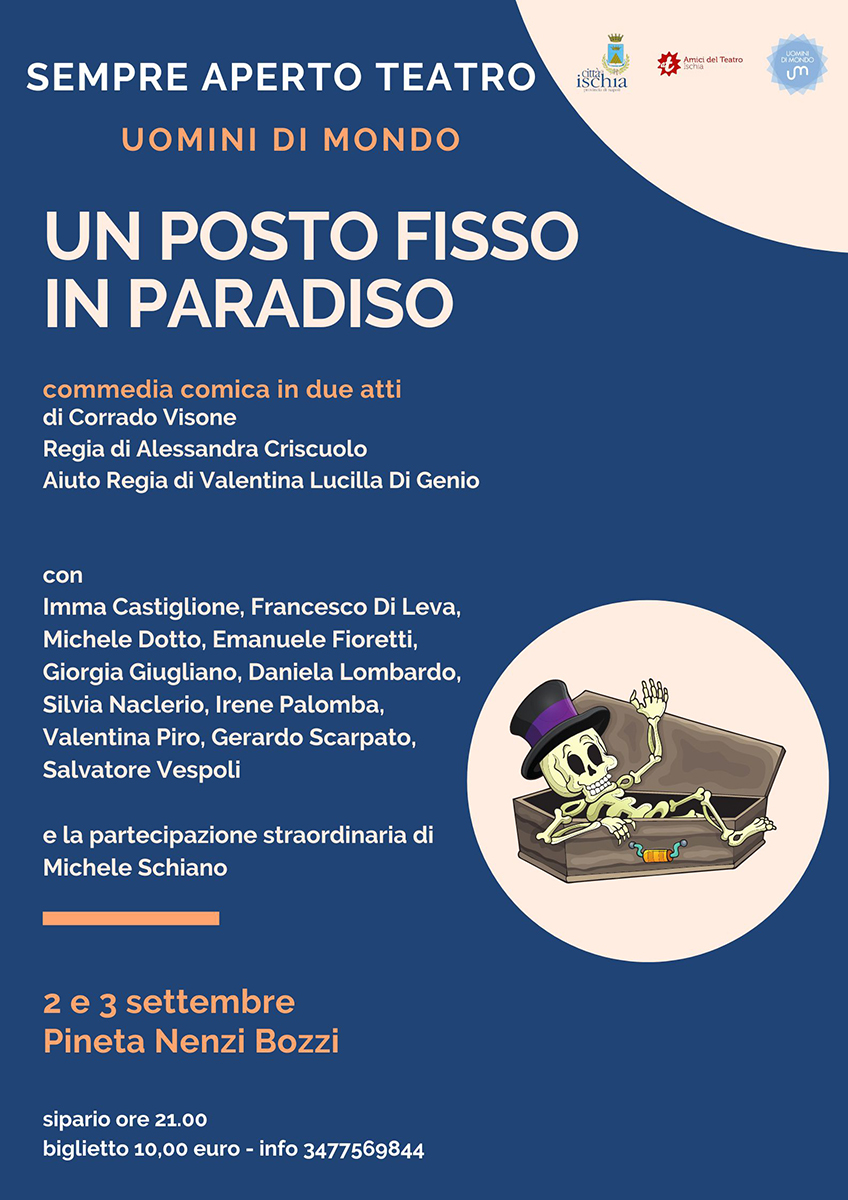 IL 2 E 3 SETTEMBRE TORNA LA COMICITÀ IN PINETA CON GLI UOMINI DI MONDO
