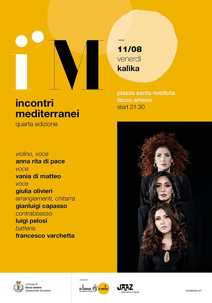 LA RASSEGNA MUSICALE INCONTRI MEDITERRANEI PRESENTA IL TRIO KALÌKA IN CONCERTO