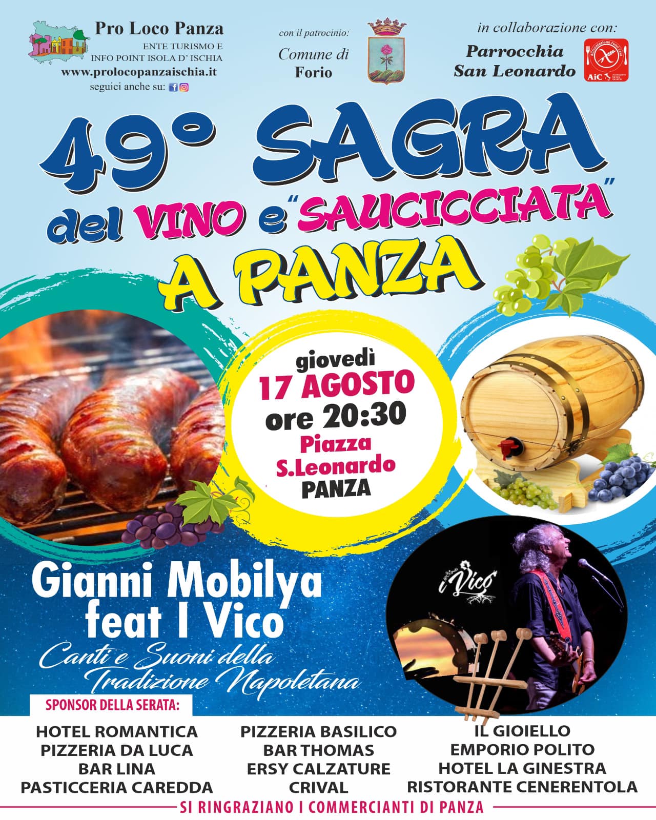 TORNA LA SAGRA PIÙ ANTICA DELL’ISOLA D’ISCHIA A PANZA!