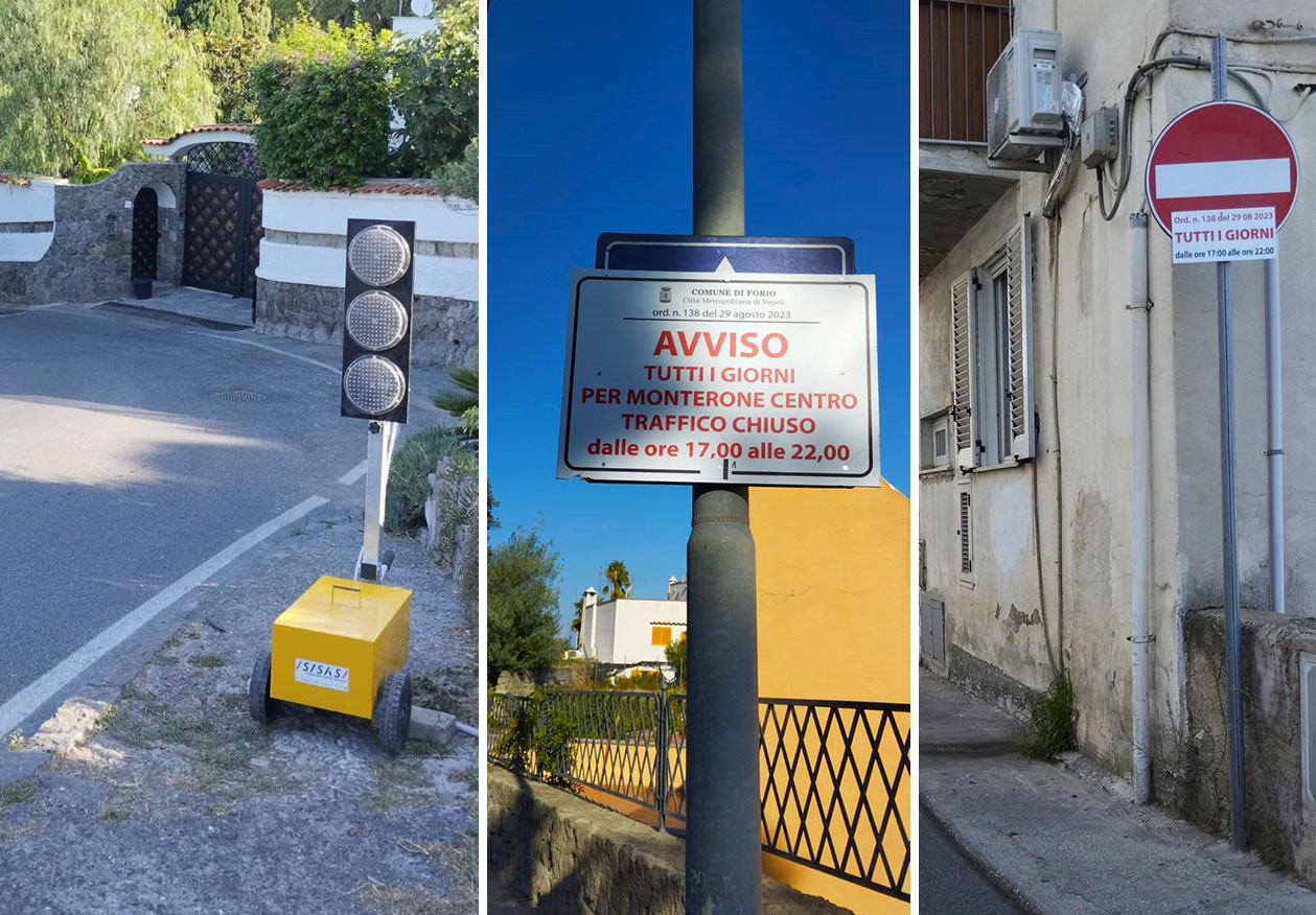 NO AL SENSO UNICO A MONTERONE PENALIZZATI CITTADINI DEL RIONE UMBERTO I, DI VIA BAIOLA E SPINAVIOLA