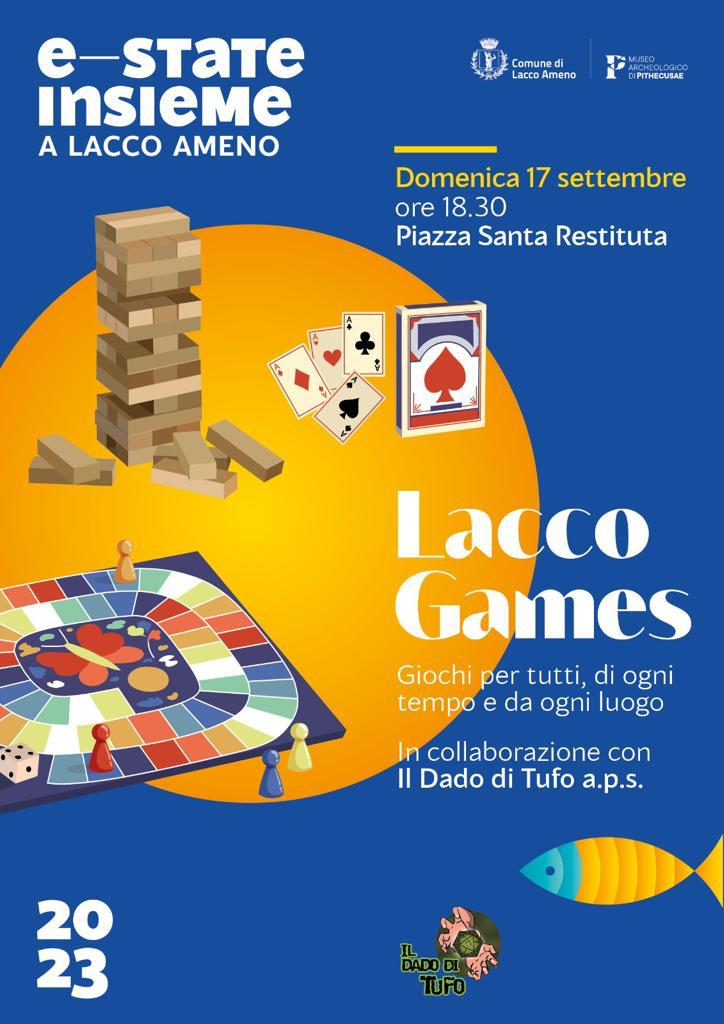 E-STATE INSIEME: ARRIVA “LACCO GAMES” L’EVENTO DIVERTENTE PER TUTTE LE GENERAZIONI IN PIAZZA SANTA RESTITUTA