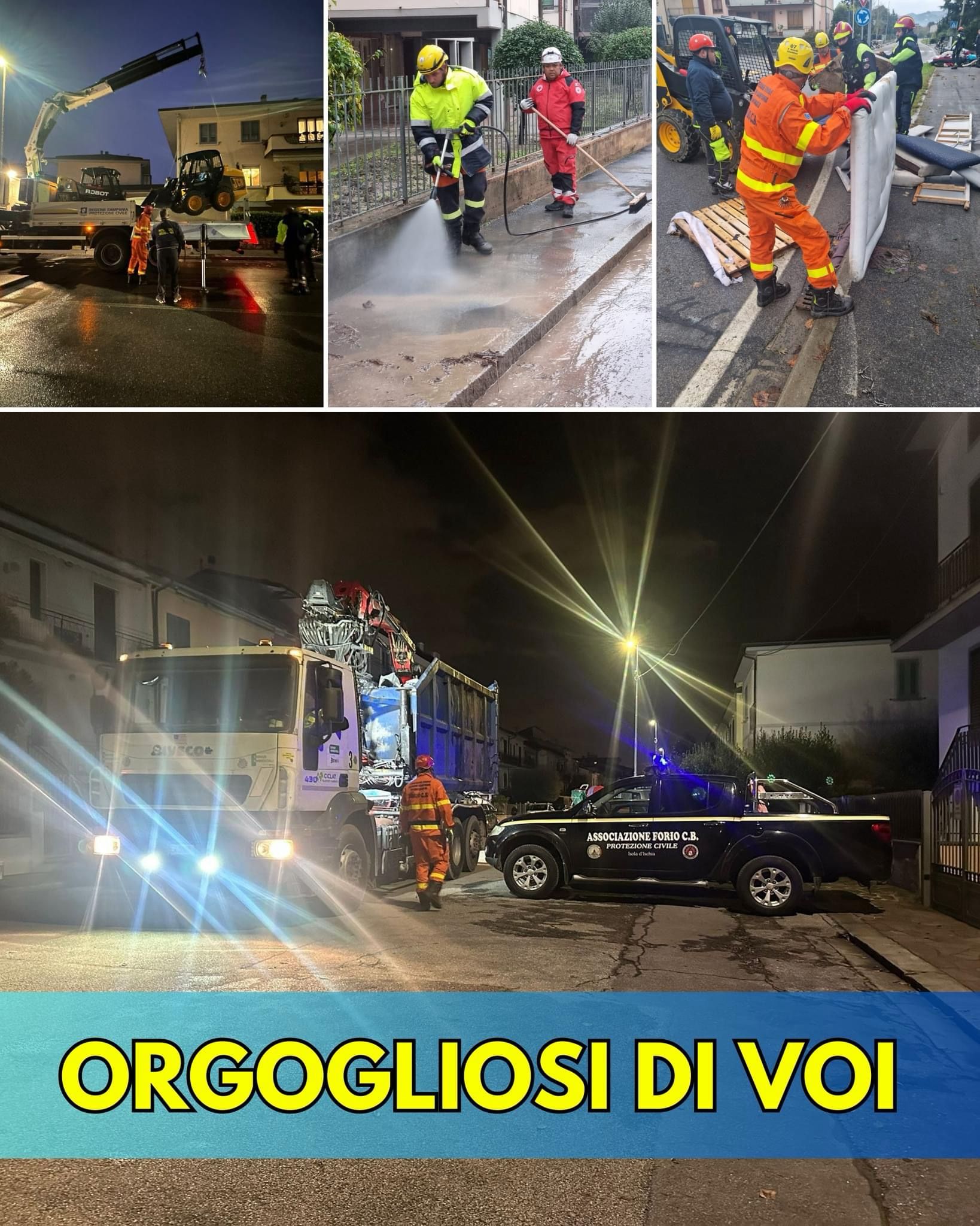 ORGOGLIOSI DI VOI! MESSAGGIO DI AMMIRAZIONE DEL SINDACO DI FORIO
