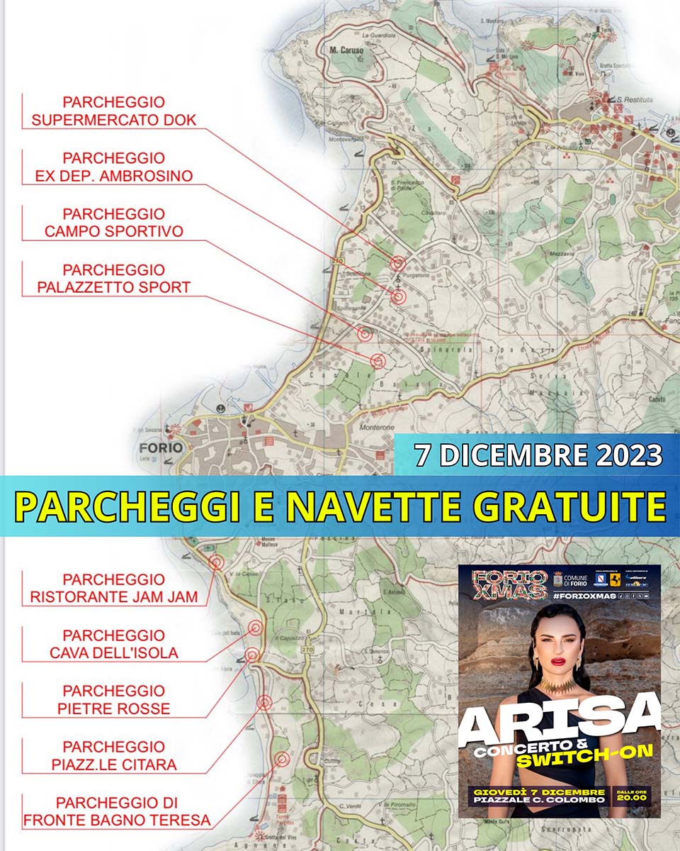 PARCHEGGI E SERVIZIO NAVETTA GRATUITI