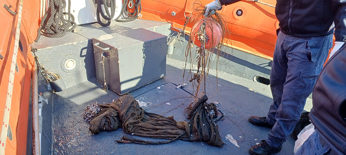 REGNO DI NETTUNO, RECUPERATI RIFIUTI DI PESCA NELLA SECCA DELLA CATENA