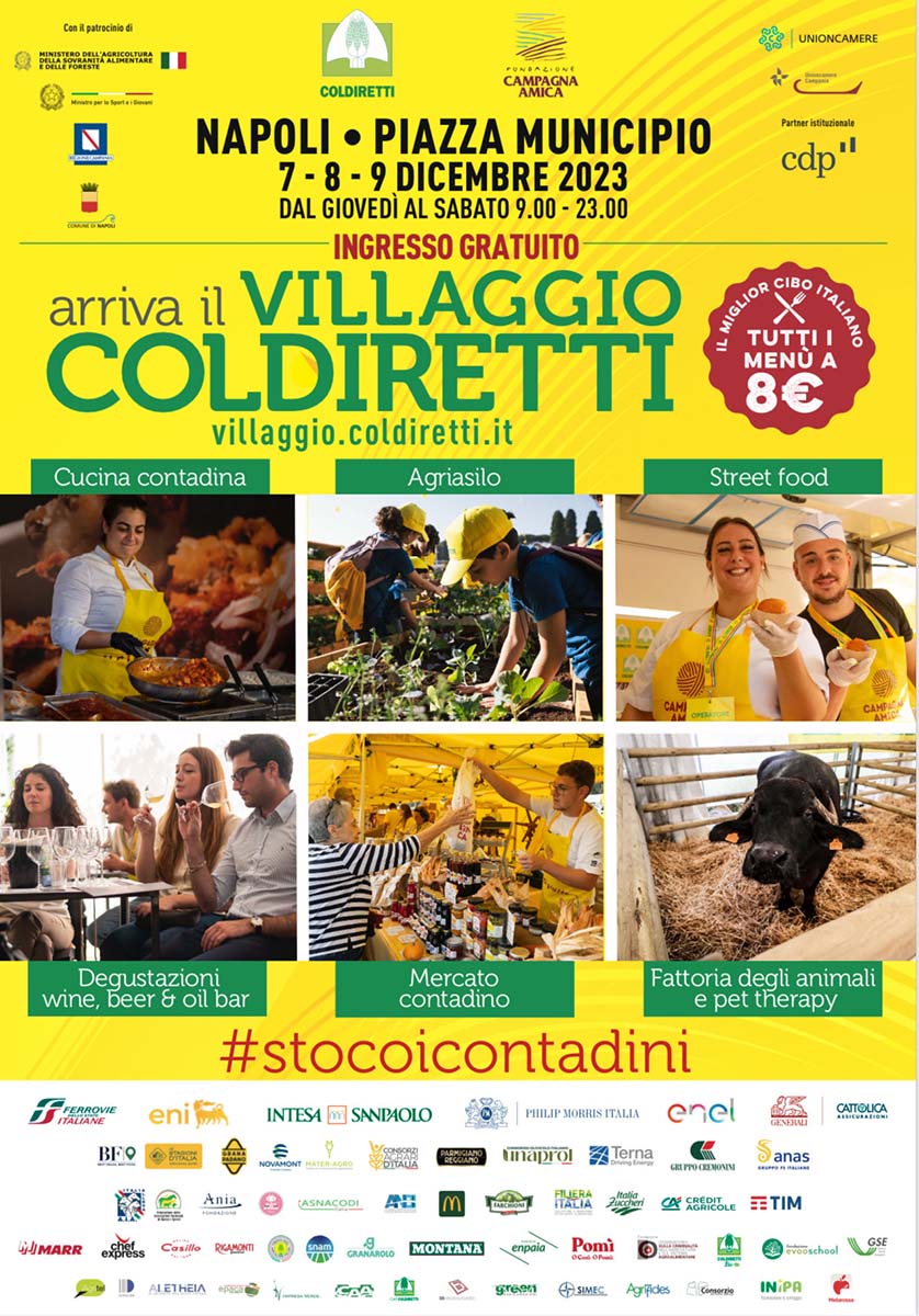 VILLAGGIO COLDIRETTI A NAPOLI, BELLELLI E LOFFREDA: “SCELTA STRATEGICA PER GUARDARE AL MEDITERRANEO”