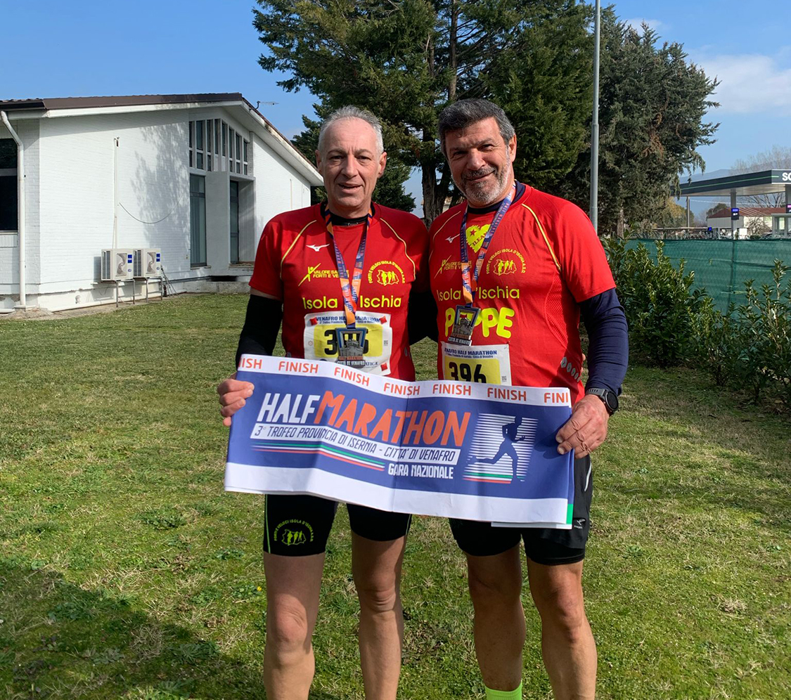VENAFRO HALF MARATHON, PRESENTI ANCHE DEL DEO E ROMEO DEI FORTI E VELOCI ISCHIA