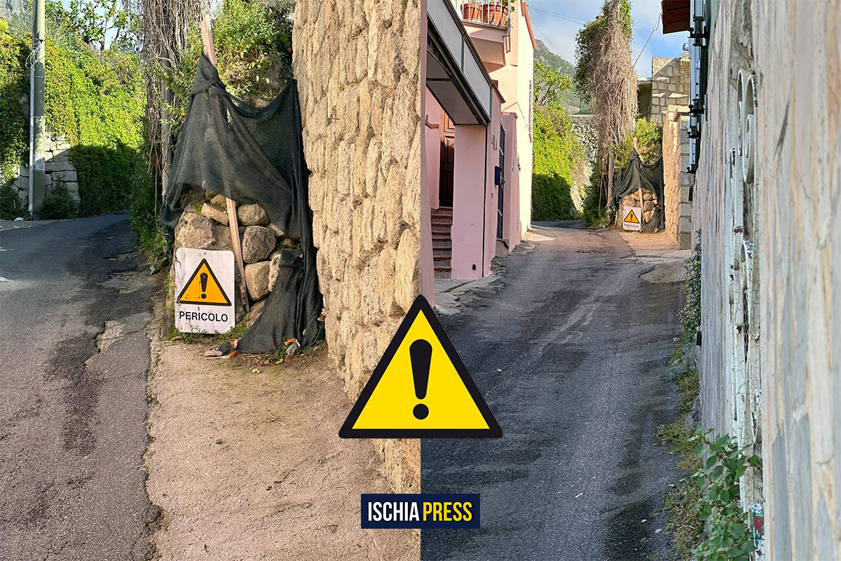 FORIO. QUELLE PIETRE POTREBBERO ESSERE UN PERICOLO PER TUTTI