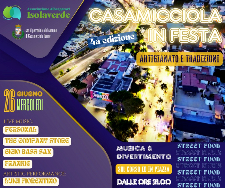 DA MERCOLEDÌ 26 GIUGNO TORNA CASAMICCIOLA IN FESTA